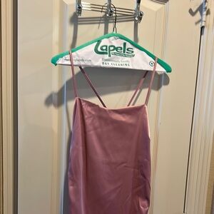 Source Unknown Pink Chemise Silky Spaghetti Straps